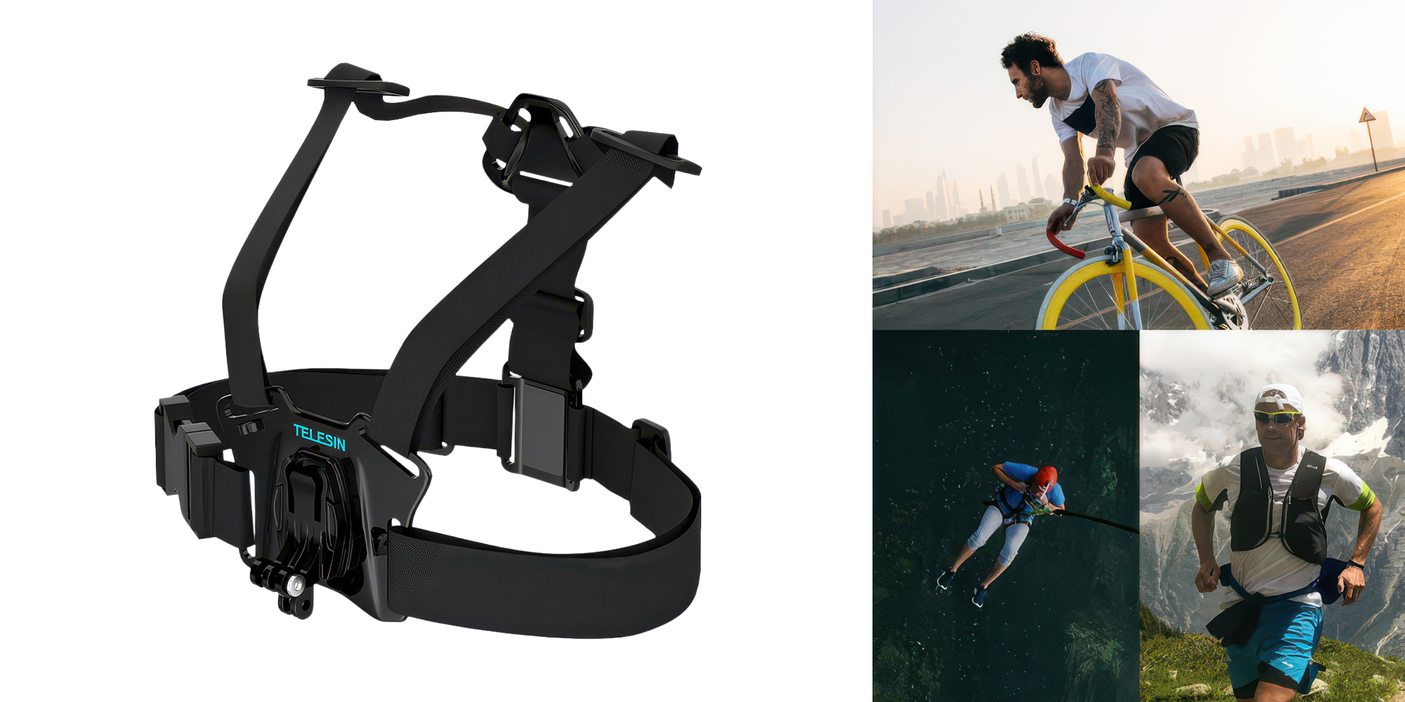 Mocowanie na klatkę piersiową Telesin GP-CGP-T07 do kamer sportowych